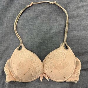 Victoria's Secret Lace Halter Bra - Light Pink